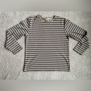 Classic elements striped long sleeve shirt